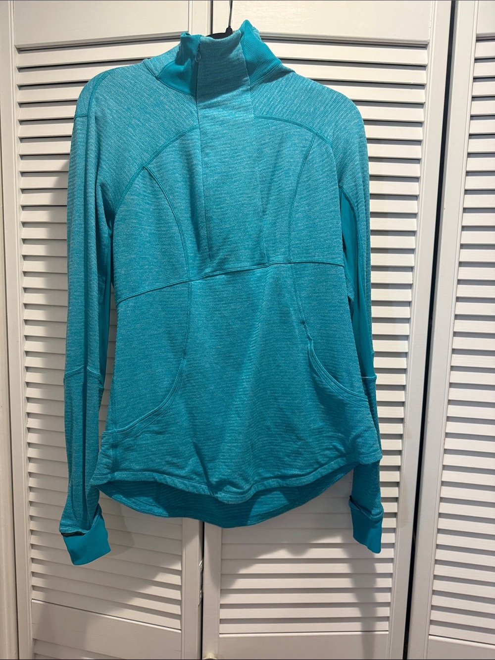 lululemon athletica Teal Quarter-Zip Pullover Rulu Hoodie